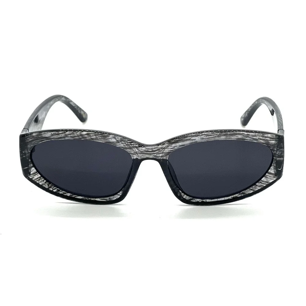 Womens Gray Oval Sunglasses Fashion Designer Style‎ Shades Street Wear Lentes